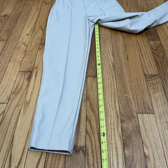Jonathan Simkhai NWT Pauline Vegan Leather Belted Crop Pant in Moonstone Size 0 - Picture 12 of 12